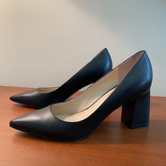 Marc Fisher Zala Block Heel, 5.5, Black leather - Picture 4 of 6